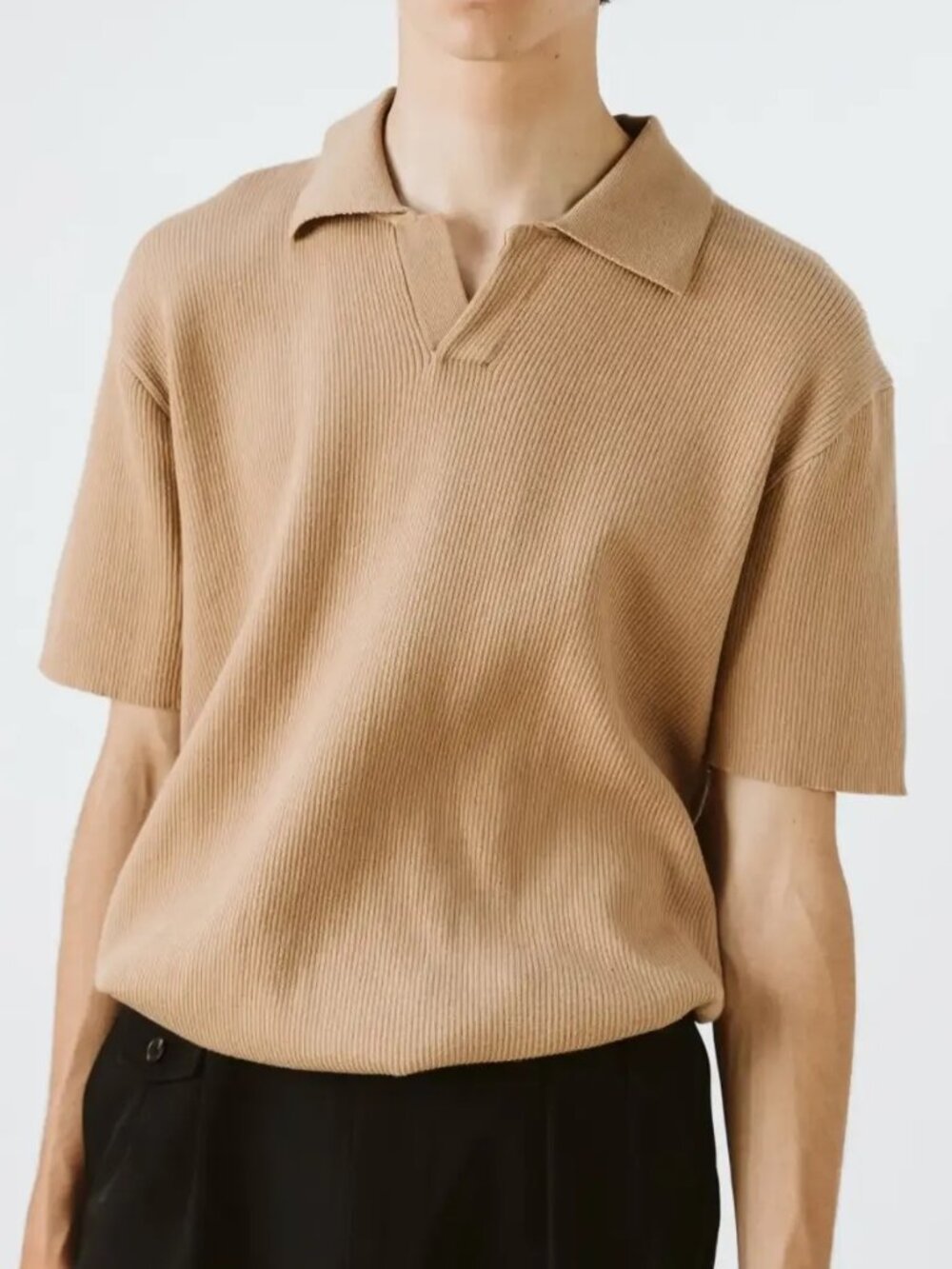 Common Market Tan Relaxed Fit Short Sleeve Polo